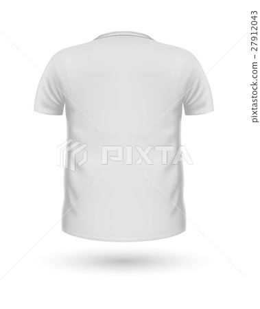 T-shirt Teplate. Back View. Vector 27912043