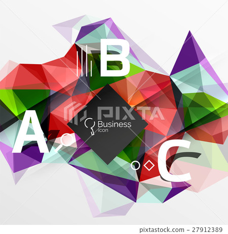Polygonal triangle abstract background with Polygonal triangle abstract background with 27912389