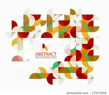 Modern geometric abstract background, circles on 27913840