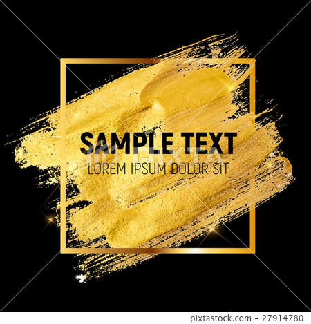 Gold Paint Glittering Textured Art Illustration Gold Paint Glittering Textured Art Illustration 27914780