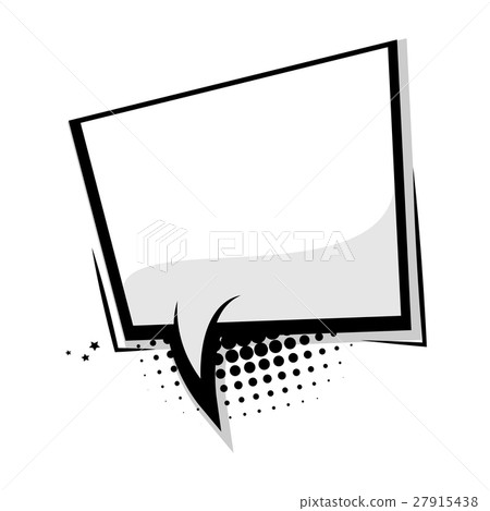Empty template comic speech square bubble Empty template comic speech square bubble 27915438