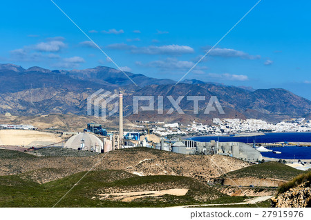 View to the cement factory in Carboneras. Spain View to the cement factory in Carboneras. Spain 27915976