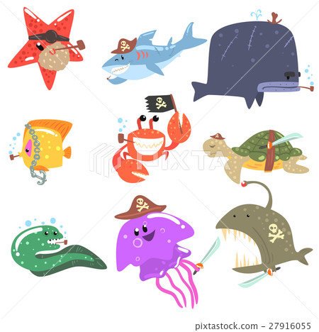Marine Animals And Underwater Wildlife With Pirate 27916055