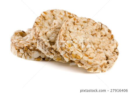 Grain crispbreads isolated on white background Grain crispbreads isolated on white background 27916406