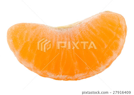 slice of tangerine isolated on white background slice of tangerine isolated on white background 27916409