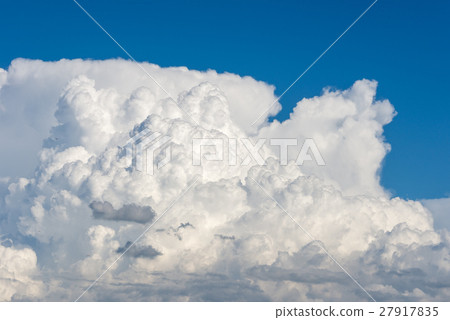 Cumulus clouds forming on a blue summer day Cumulus clouds forming on a blue summer day 27917835