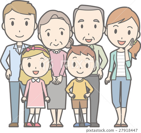 Happy Family No. 1 (Illustration of Smile of 3... - Stock Illustration ...