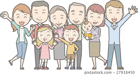 Healthy Family No.01 (a healthy illustration of... - Stock Illustration ...