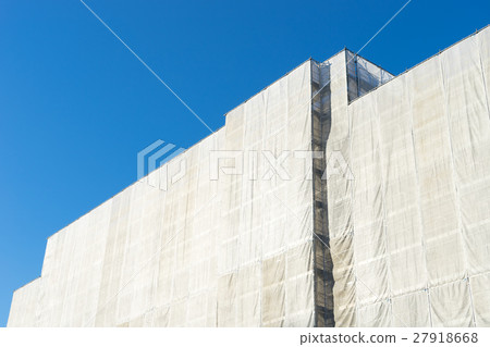 Scenery of a Japanese condominium under repair work 3 Scenery of a Japanese condominium under repair work 3 27918668