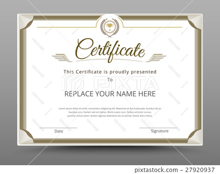 Certificate, Diploma of completion. Certificate, Diploma of completion. 27920937