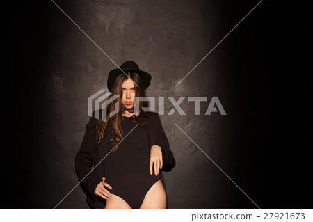 girl in the hat and jacket has black walls girl in the hat and jacket has black walls 27921673