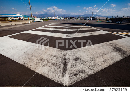 Huge pavement marking at the ferry platform Huge pavement marking at the ferry platform 27923159