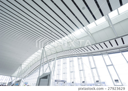 Sendai airport interior interior interior white ceiling arched curtain wall is beautiful Sendai airport interior interior interior white ceiling arched curtain wall is beautiful 27923629