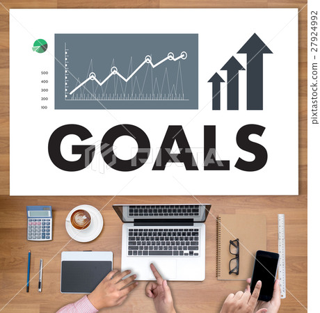 Businessman Success Increase GOALS Businessman Success Increase GOALS 27924992