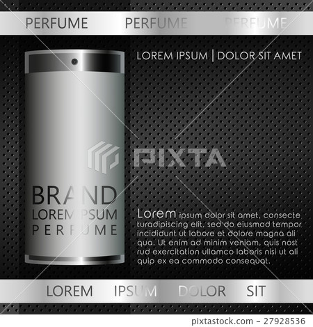 Cosmetic bottle on modern black background 27928536