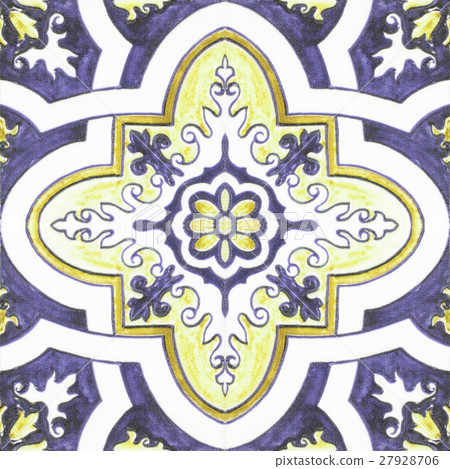 Beautiful ceramic tiles patterns In the park  27928706