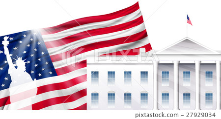 America Statue of Liberty National Flag White House 27929034