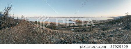 Panorama of rocky coast. Lake Baikal. 27929899