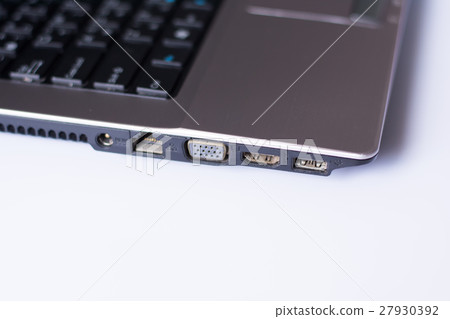 USB port on a laptop USB port on a laptop 27930392