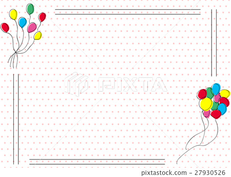 Handwritten balloon frame dot background - Stock Illustration [27930526 ...