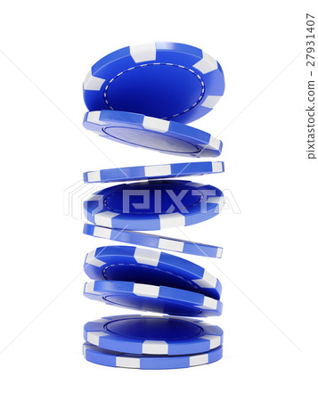 Casino chips isolated 27931407