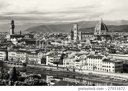 Beautiful Florence, Tuscany, Italy, colorless Beautiful Florence, Tuscany, Italy, colorless 27931672