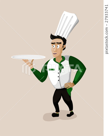 Men person young cook chief-cooker chef tray Men person young cook chief-cooker chef tray 27933741