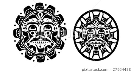 Vector illustration of the sun symbol 27934458