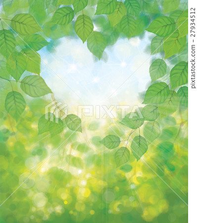 Vector green leaves nature background. Vector green leaves nature background. 27934512