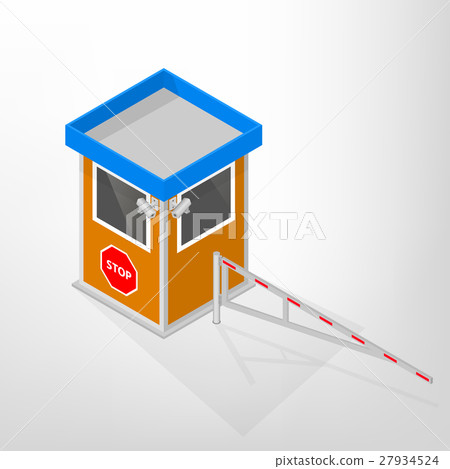 Security lodges with a mechanical barrier  27934524