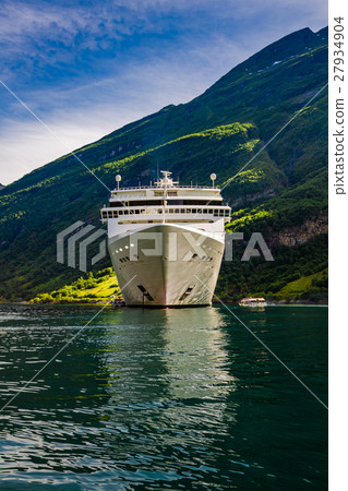 Cruise Liners On Geiranger fjord, Norway 27934904