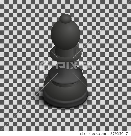 Black chess piece bishop isometric, vector  27935047