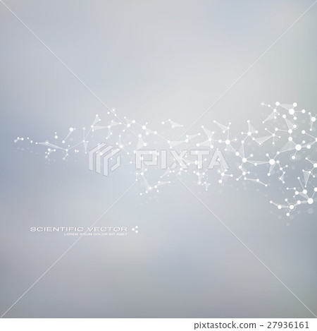 Molecule DNA and neurons vector. Molecular - Stock Illustration ...