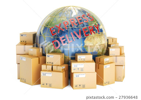 Express delivery and global shipping concept 27936648