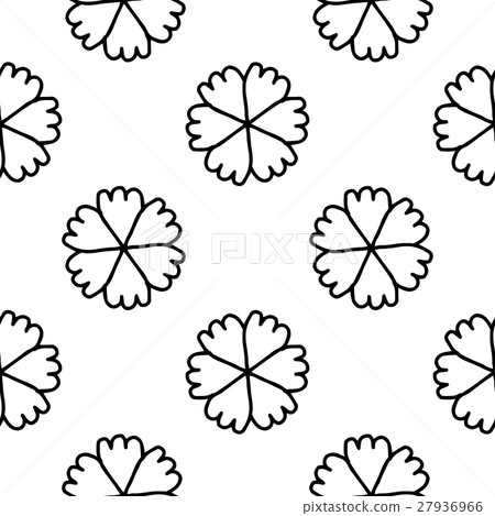 Coloring book Doodle vector flowers Pattern 27936966