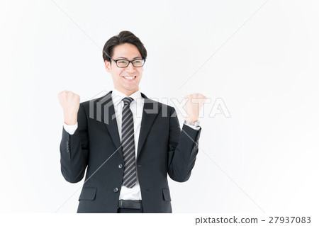 Businessman to pose a gut 27937083