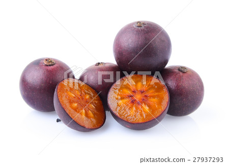 Flacourtia fruit on white background Flacourtia fruit on white background 27937293