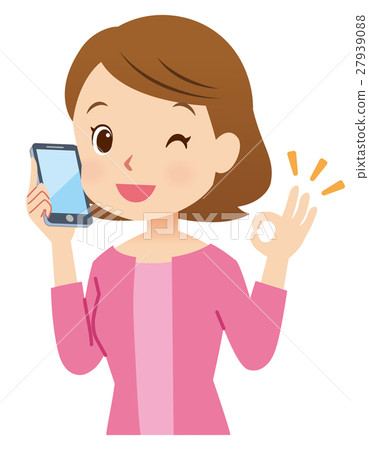 Woman housewife calling phone 27939088