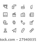 Communication element  vector out line set 2. 27940035