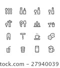 Food and drink stuffs vector out line set. 27940039