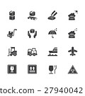 Package sign elements vector silhouette set 1. 27940042