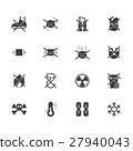 Package sign elements vector silhouette set 2. 27940043