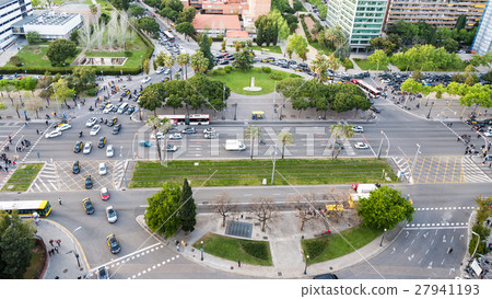 above view square Placa de Pius XII and avenue 27941193