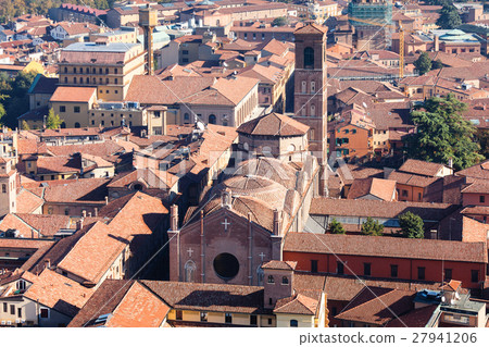 above view of basilica in Bologna city above view of basilica in Bologna city 27941206