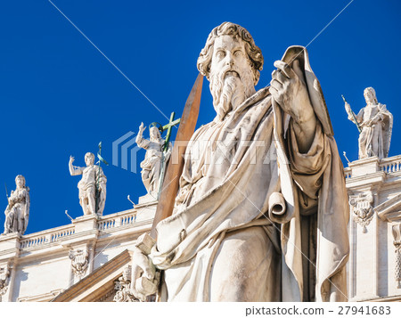 Sculpture of Apostle Paul near St Peter Basilica 27941683