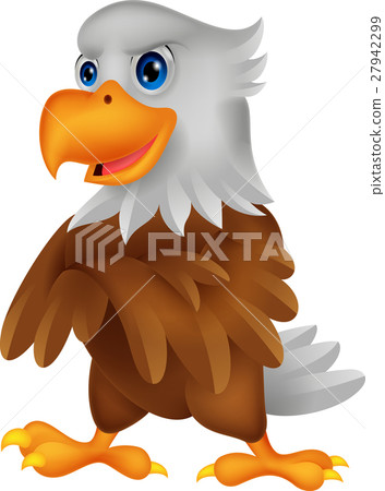 Cute eagle cartoon posing Cute eagle cartoon posing 27942299