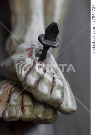 Nailed and bleeding feet of Jesus Nailed and bleeding feet of Jesus 27944727