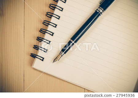 Fountain pen on notebook Fountain pen on notebook 27945936