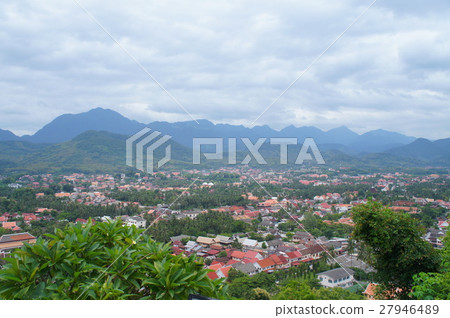 觀景台上的風景[老撾瑯勃拉邦]老撾瑯勃拉邦全景5 27946489