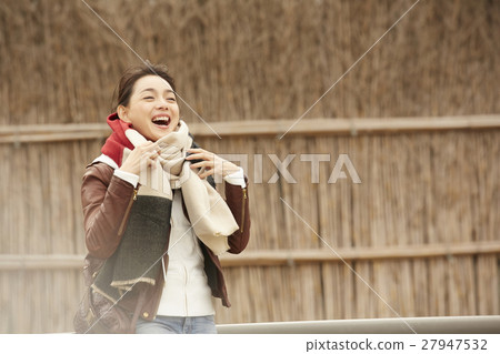 A woman portrait to see a village in Makigaki A woman portrait to see a village in Makigaki 27947532